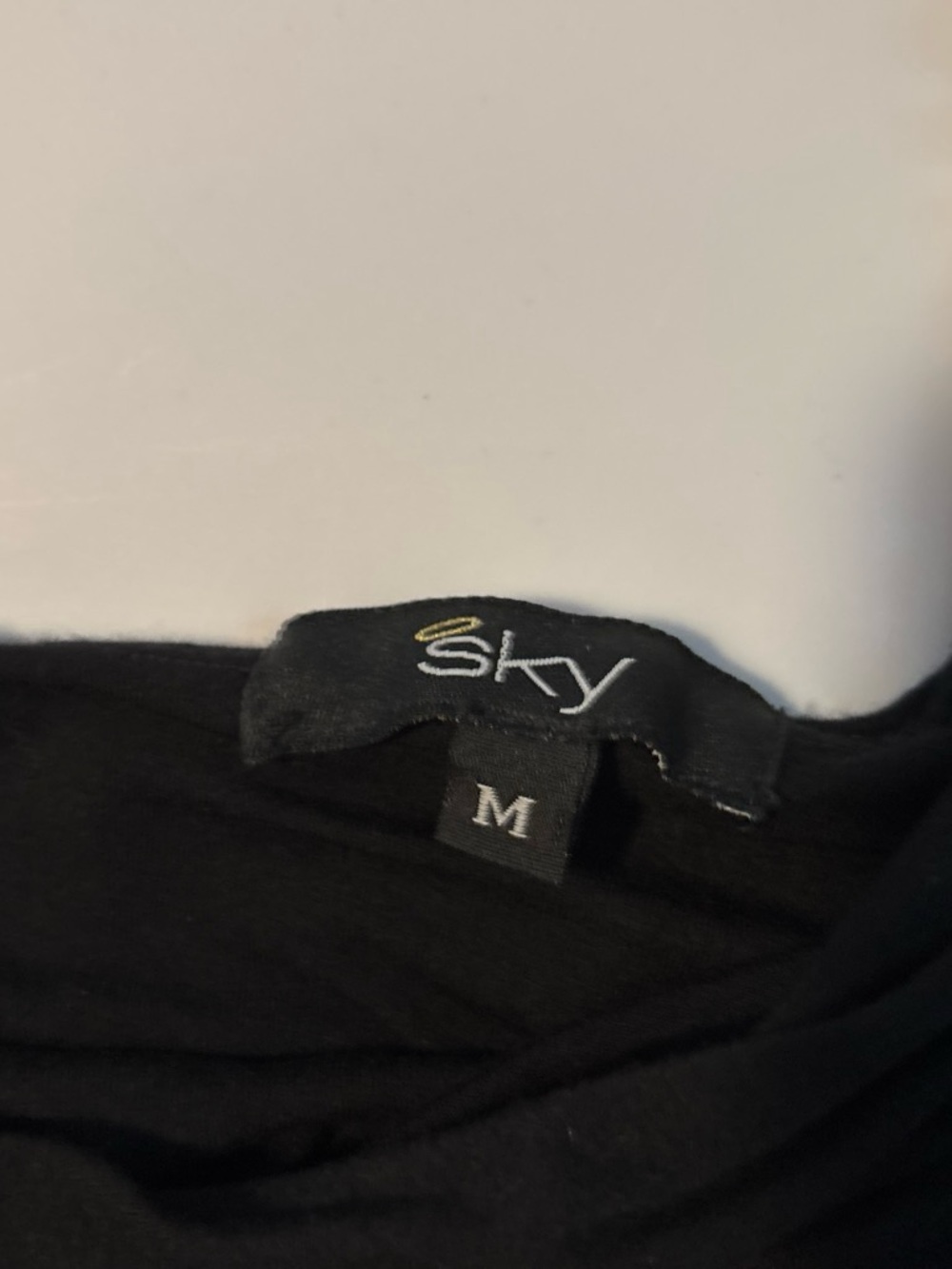 Sky Black One-Shoulder Dress with Gold Chain Strap - Picture 2 of 5